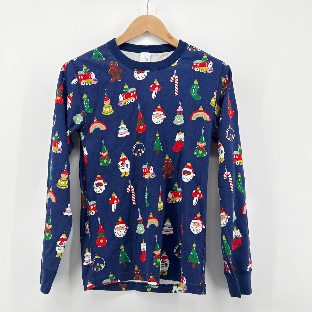 Hanna Andersson Heirloomβ Ornaments Organic Cotton Long John Pajama Top Small